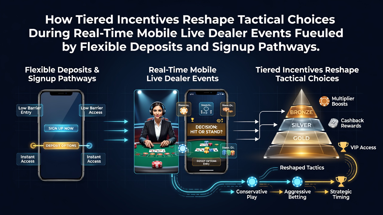 Mobile Live-Dealer-Events mit gestaffelten Anreizen und flexiblen Einzahlungsoptionen