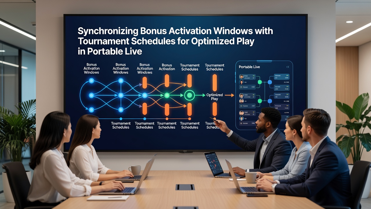 Synchronisierte Bonusaktivierung während eines mobilen Baccarat-Turniers mit Live-Dealer und Zeitplan-Overlay